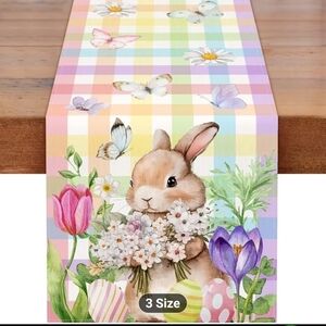 New Spring Easter Bunny Table Runner 13x72 #1061-459